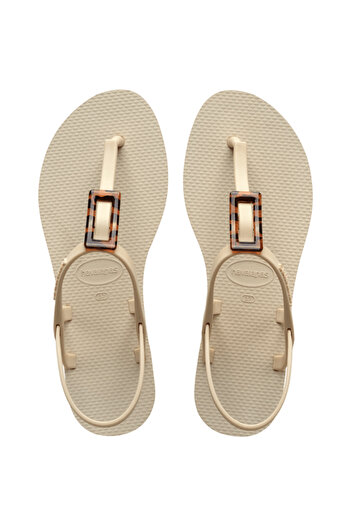 Havaianas You Paraty Buckle Beige Women's Slippers - Turtle 4148917 -0121
