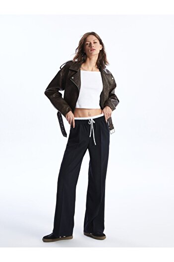 LC Waikiki Wide Leg and Elastic Waist Women's Trousers