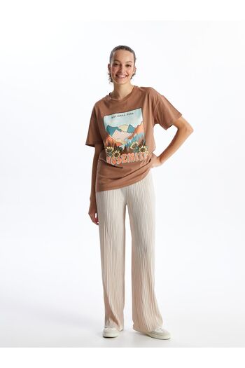 LC Waikiki Comfortable Molded Women's Trousers with Elastic Waist