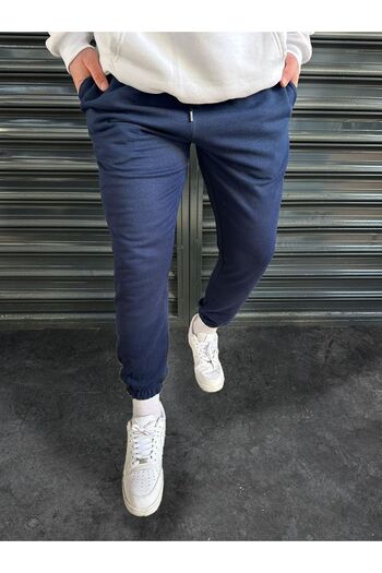 Stadium Ανδρικό φούτερ Jogger Oversize Navy Blue με καουτσούκ