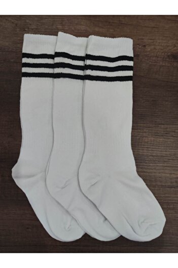 erceys Uniszex 3 pár futballzokni - hosszú leggings, pamut szőnyeges zokni