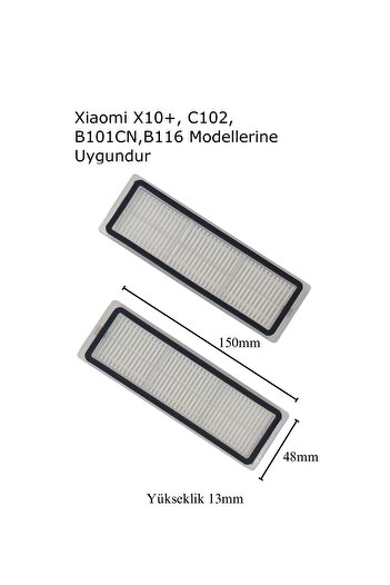 küche haus Xiaomi Side Brush Mop - Σακούλα σκόνης, Κύρια βούρτσα, Φίλτρο Hepa, Ανταλλακτικά για X10, X10Plus, X20, X20Plus