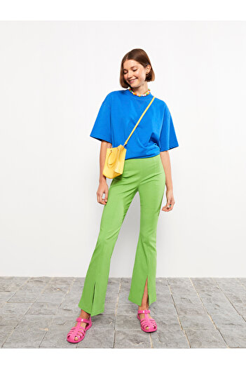 LC Waikiki Women's Straight Cut Zippered Trousers