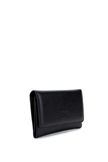 Tamer Tanca Genuine Leather Black Women's Wallet