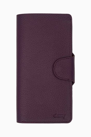 DAMY Unisex Mürdüm K805 - Гаманець на кнопках, з великою кількістю карток і відділенням для грошей