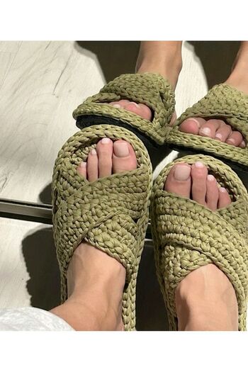 afralya home Home Slippers Guest Slippers New Year New Year Gift Slippers Dowry Bundle Garden Slippers Cross winter