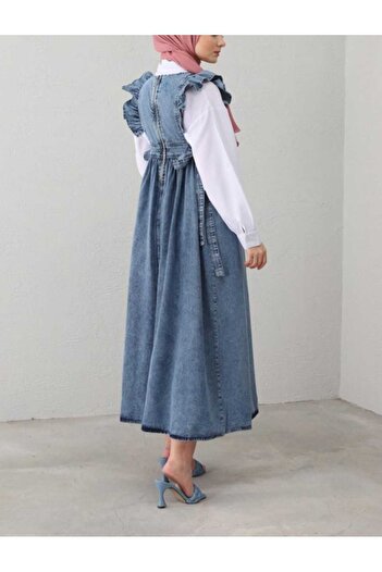 CNG MODA Gilet Salopet Hijab din denim