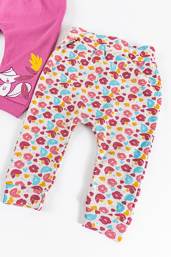 Babymod Koala Figured 2-Piece Baby Girl Single Bottom Pants Set