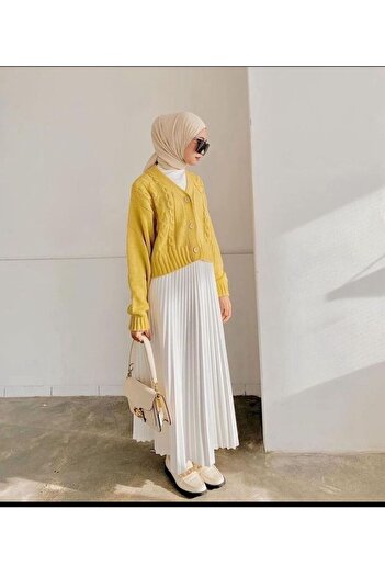 Zübeyde Sayın Πλισέ Henza Hijab Φούστα