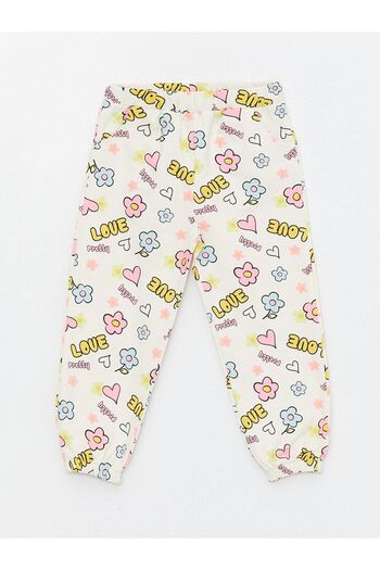 LC Waikiki LCW Baby - Printed Elastic Waist Sweatpants for Baby Girl