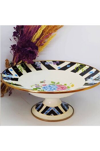 EBRULİEMAYE Bougainvillea Enamel Large Size Deep Fruit Pot