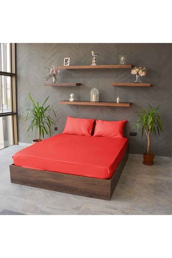 Yuvam Double Satin Fitted Set - 100% Cotton