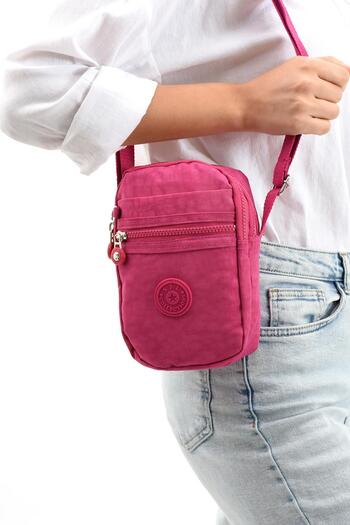 571 Collections Çanta Pink Crossbody Shoulder Bag with Adjustable Phone Compartment - Model 571-12-10A