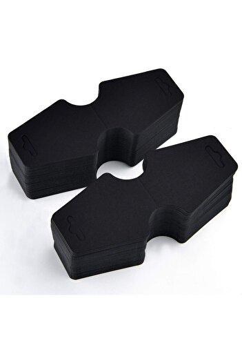 roco paper Black Jewelry Necklace and Bracelet Cards - Jewelry Hanging Card 100 pcs 9 x 4 cm