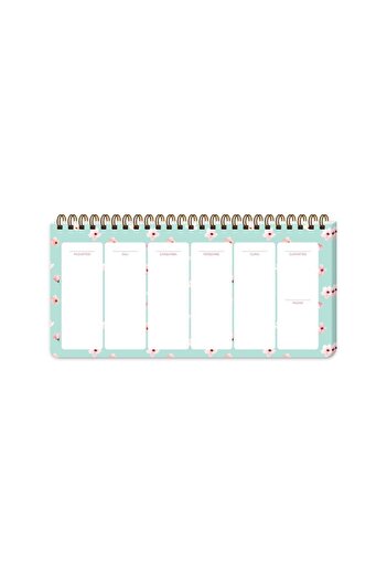 KESKİN COLOR 13x27 Weekly Planner - Water Green