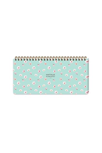 KESKİN COLOR 13x27 Weekly Planner - Water Green