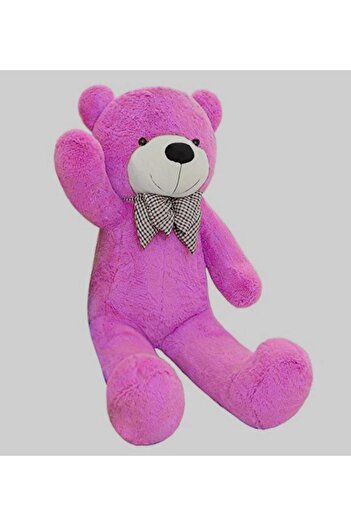 Sole 80 Cm Papyonlu Sevimli Peluş Şaşkın Ayı - Sevgiliye Özel Hediye