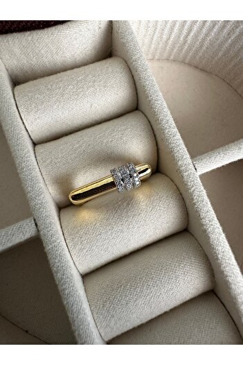 ringbox Gold Brand Model 3 - Stoned Double Color Special Series Ring