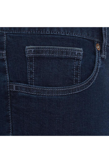 Hiltl 5 Cep İnce İndigo Lacivert Mavi Fit Pamuk Elastan Denim Pantolon