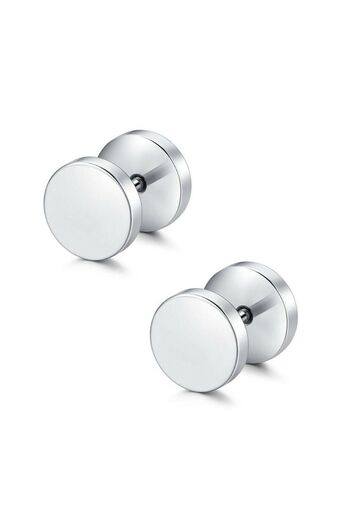 AyçaSilver Steel dumpling earring