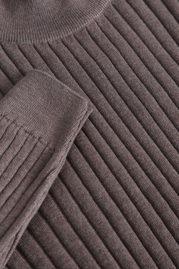 Ferraro Nescafe Half Turtleneck Ribbed Men's Cotton Sweater