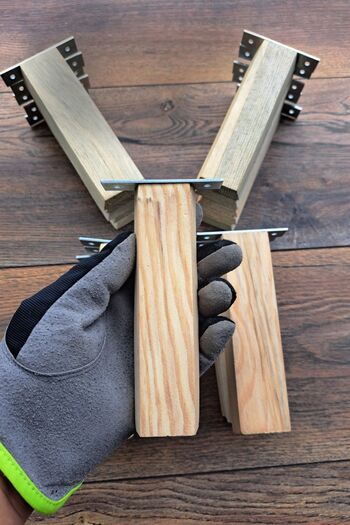 Vixpet Wooden Pigeon Perch - Skyperch 14 Cm, 10 Pieces, Single and Resting Perch