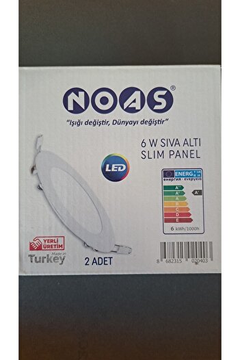 Noas 9 W 220v Slim Kasa Sıva Altı Led Spot (beyaz) (kutu Icerisinde 2 Adet Mevcuttur)