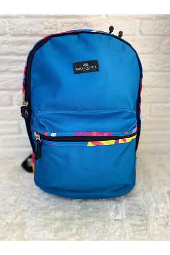 Faber Castell Round 1 School Bag Blue 3 Compartment Domestic Production (Guaranteed)