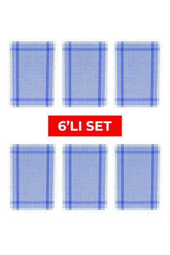 Tuable Pöti Kareli 6-пакетний рушник для витирання, синій, 45x70 см