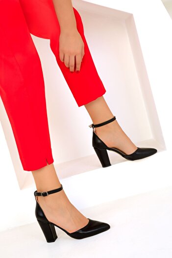 SOHO Black Women's Classic Heeled Shoes 16816