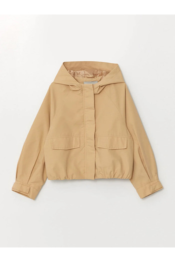 LC Waikiki Lcw Hooded Girl's Trench Coat