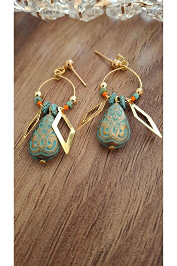 azra takı tasarım Authentic Bohemian Dress - Women'S, Ethnic and Dangle Earrings