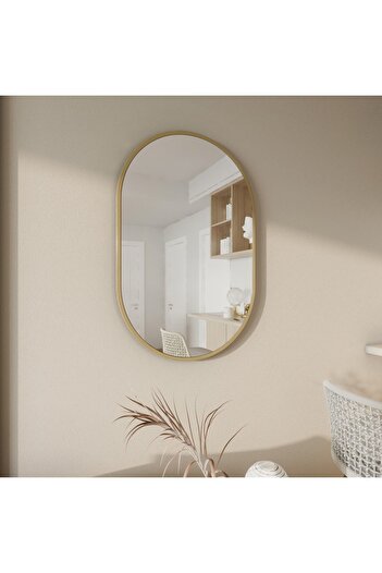 Marsah Home Marla Ayna Gold Metal Çerçeveli