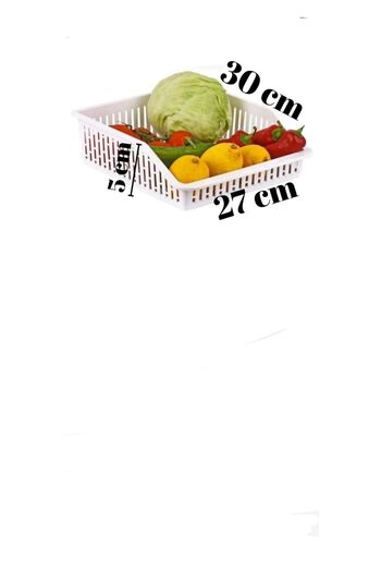 VİZYON Large Size Horizontal Fridge - Organizer Storage Container, Bathroom Organizer, Multi-Purpose Organizer