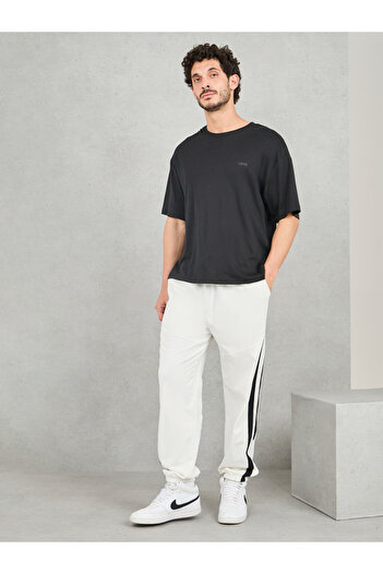 Styli Side Twill Tape Oversized Joggers
