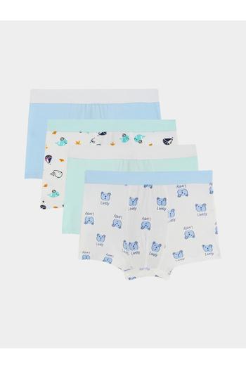 Styli Pack of 4 - Whale & Bear Print Briefs