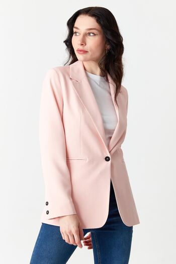 Select Moda Kadın Pembe Blazer Ceket