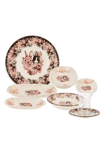 Emsan Bunny 32 Piece Breakfast Set for 6 People