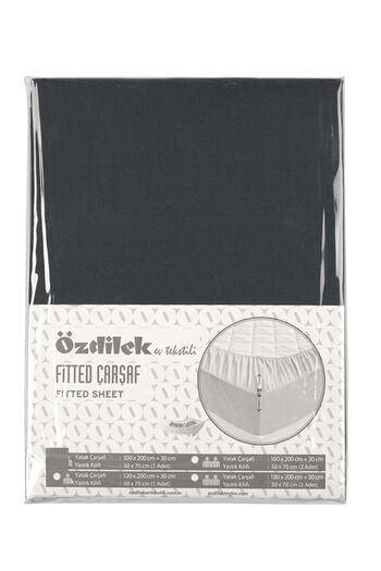 Özdilek Anthracite Double Elastic Sheet Set - 160X200
