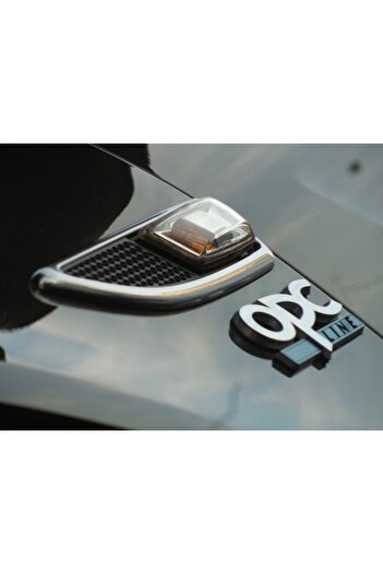 GARDENAUTO Opel Astra H 2004 Post Compatible Opc Line Emblem Chrome Mudguard Logo 2Pcs
