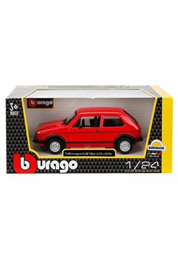Burago 1:24 Volkswagen Golf Mk1 Gti 1979 Model Car - Red