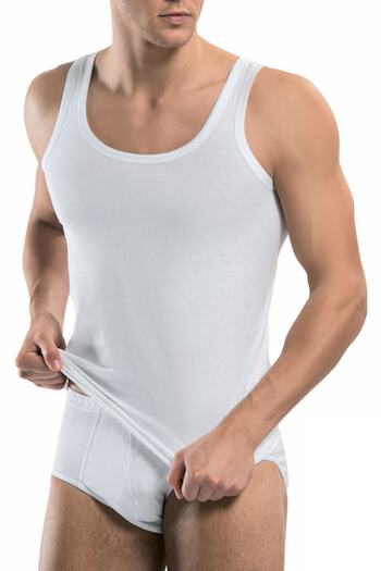 Tutku Men's White 3-Pack Athlete Briefs Set ELF568T01010109CCM3