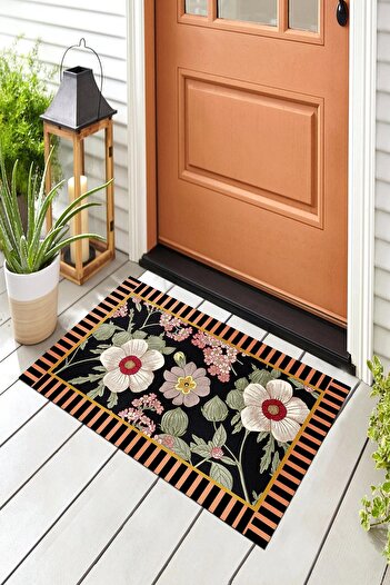 Evsebu Pienso Home Çiçek Bahçesi Dekoratif Kapı Önü Paspası