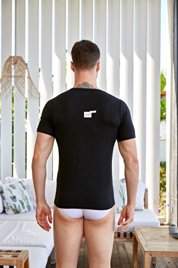 berrak collectıon Ανδρικό εσώρουχο Modal V-Neck 1037 - Lycra, 1 Τεμάχιο