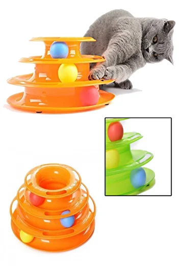 Buffer Tower Of Tracks 3-Storey Cat Toy