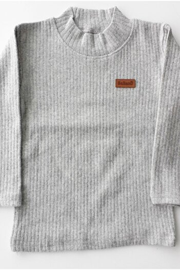 GallanD Children's Body Long Sleeve Seasonal Unisex Soft Ribbed Half Turtleneck Children's Body