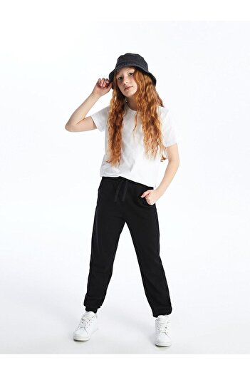 LC Waikiki LCW Kids Girl's Jogger Sweatpants - Basic Model with Elastic Waist