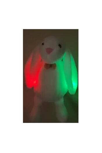 Sole Led Işıklı, Uyku Arkadaşı Uzun Kulak Bunny Peluş Tavşan 65cm