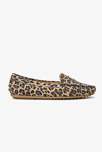 Valmenti Laisa Women's - Лоуфъри от естествена кожа с леопардов принт
