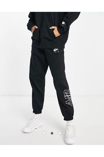 Nike Sportswear Air Fleece Oversize Siyah Kadın Eşofman Altı